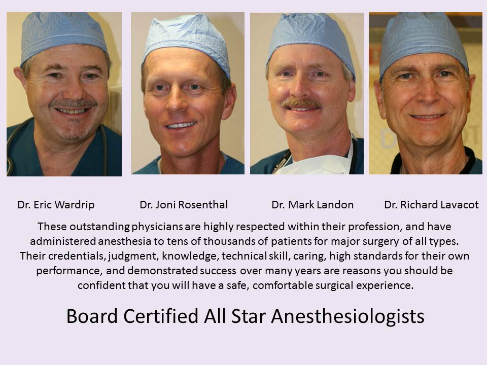 Anesthesiologists for Plastic Surgery San Diego